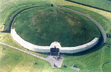 Aerial photograph of the passage tomb at Newgrange, County Meath1