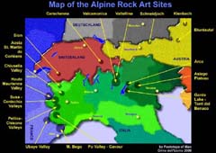 Map of the Alpine rock art (click to enlarge)