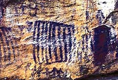 Val Pellice, grid-paintings, Neolithic